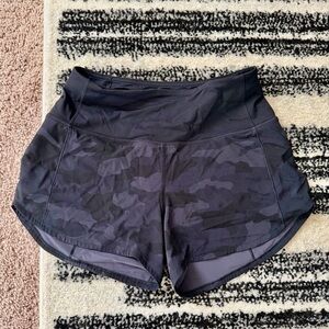 Lululemon Black Camouflage Women's Shorts